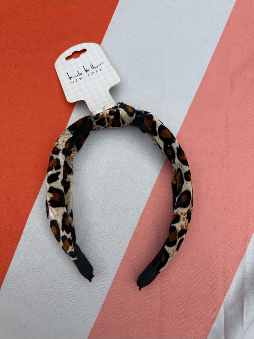 Leopard Print Headband - Nicole Miller